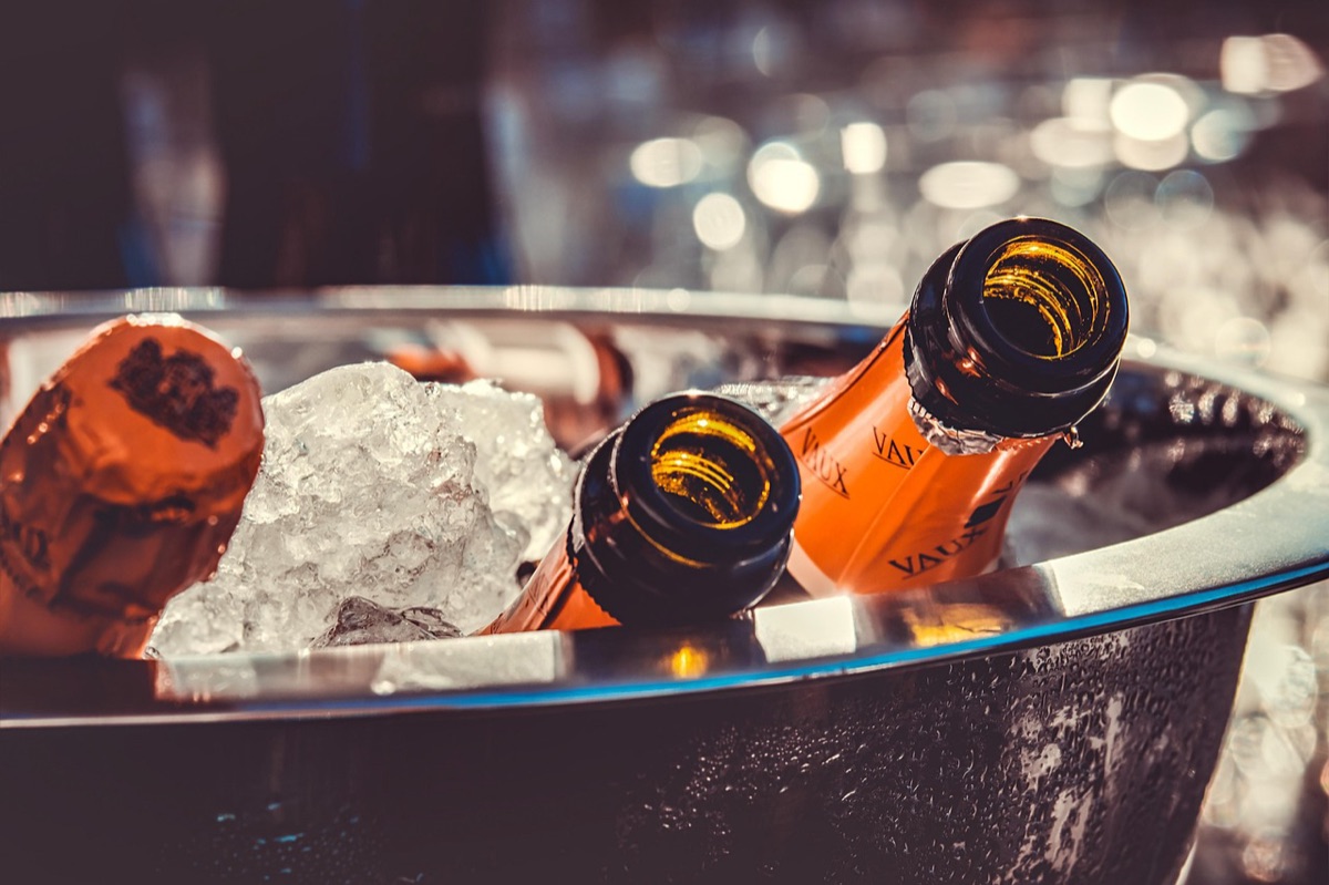 Weinflasche mit Alkoholgehalt