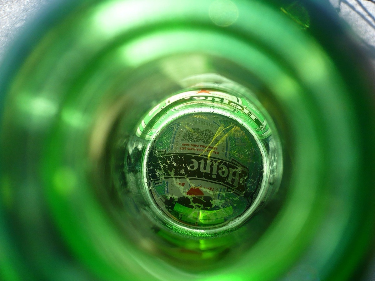 Cachaça bottle with label