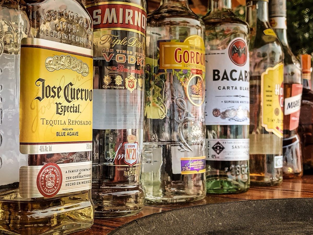etiqueta de um whiskey premium