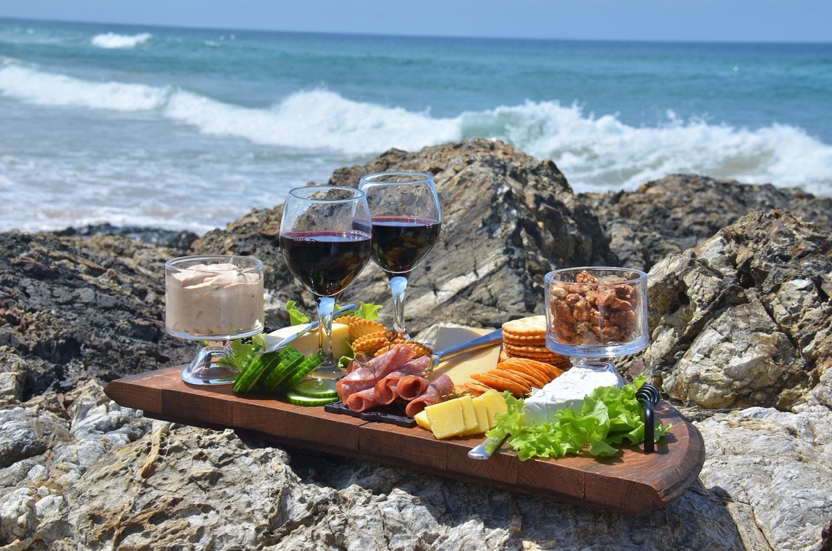 verre de vin avec fromage